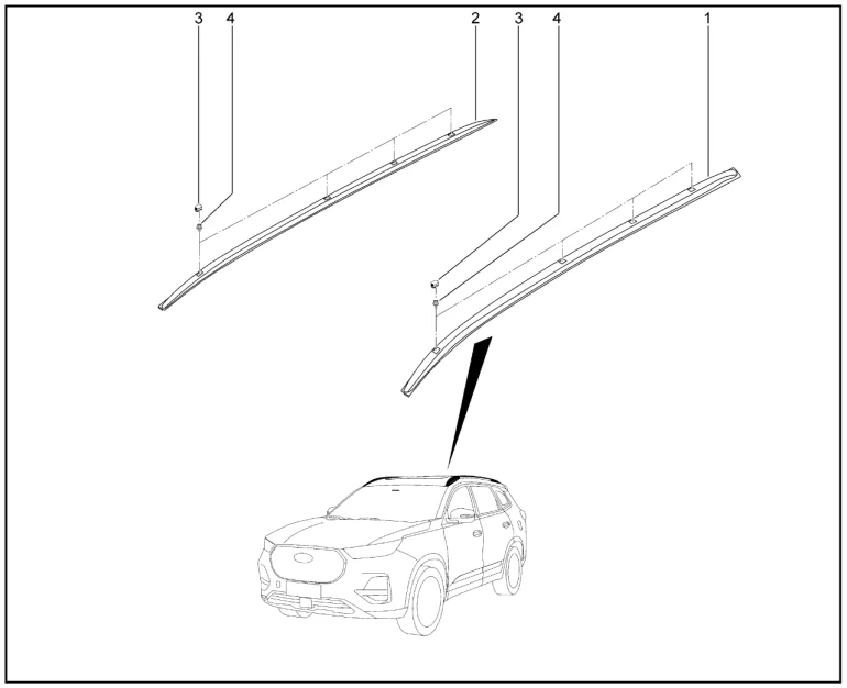 Рейлинги E3 для XCITE X-Cross 8, Chery Tiggo 8 Pro