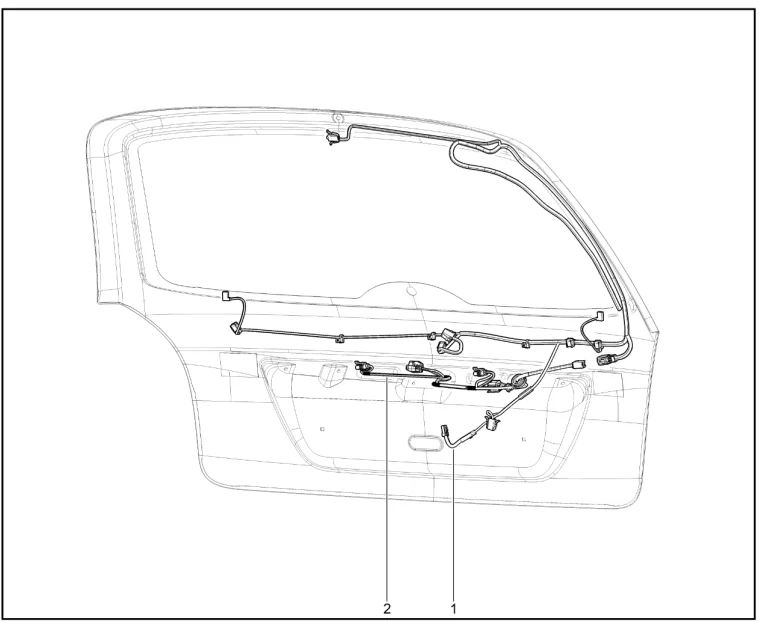 Жгуты проводов двери задка (хэтчбек, универсал)