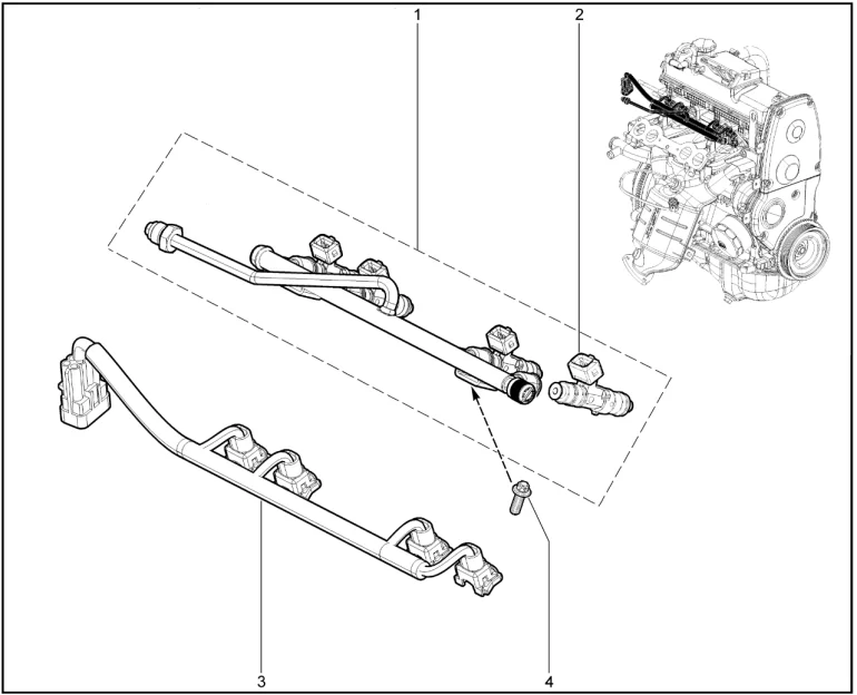 Рампа топливная (P3M-11186)