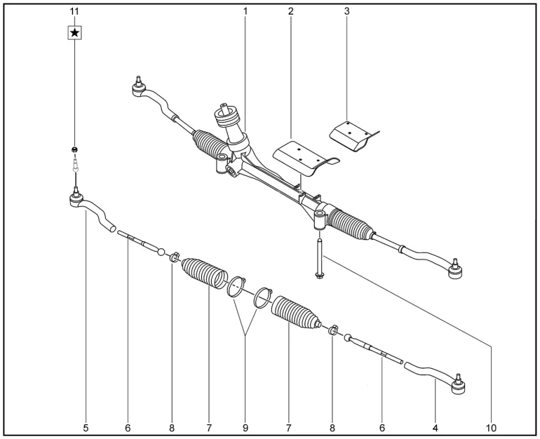 Механизм рулевой для XCITE X-Cross 8, Chery Tiggo 8 Pro