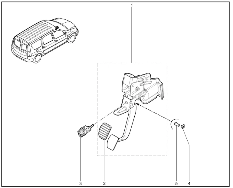 Педаль тормоза (P3M,P4M)