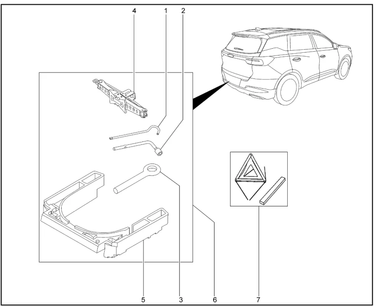 Инструмент для XCITE X-Cross 7, Chery Tiggo 7 Pro