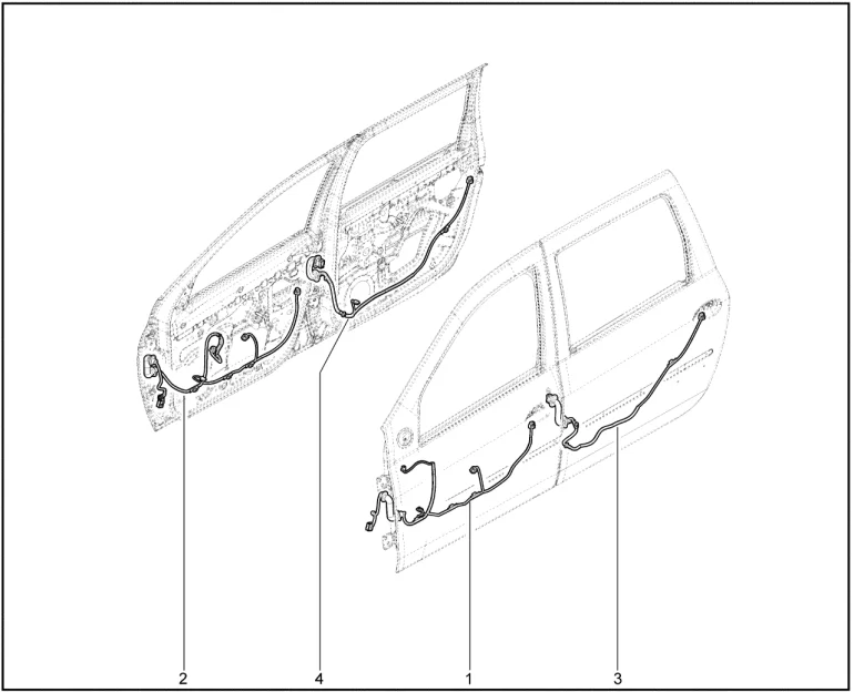 Жгуты проводов дверей
