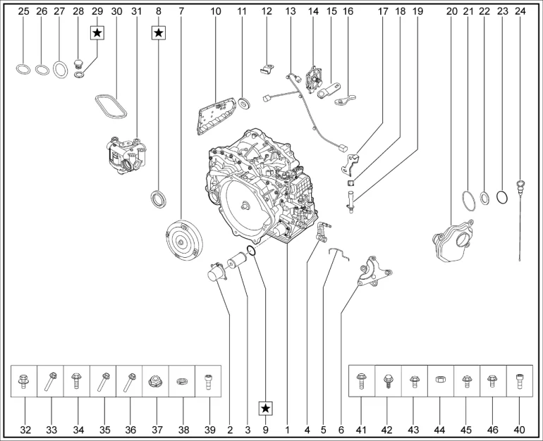 Коробка передач для XCITE X-Cross 7, Chery Tiggo 7 Pro