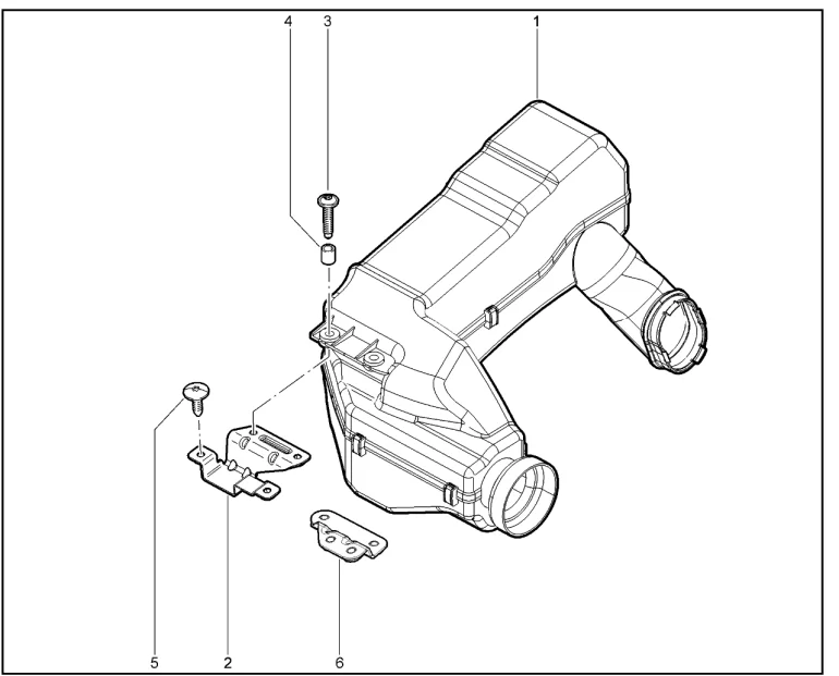 Воздухозаборник с резонатором (P3M,P4M)