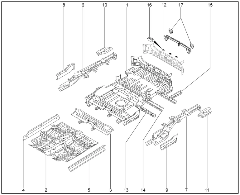 Элементы кузова нижние задние для XCITE X-Cross 8, Chery Tiggo 8 Pro