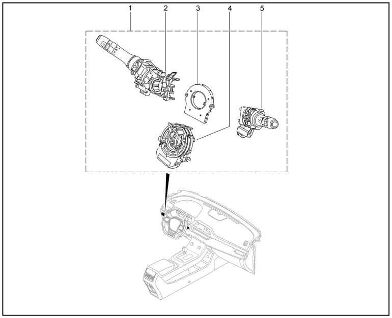 Модуль подрулевых переключателей для XCITE X-Cross 7, Chery Tiggo 7 Pro