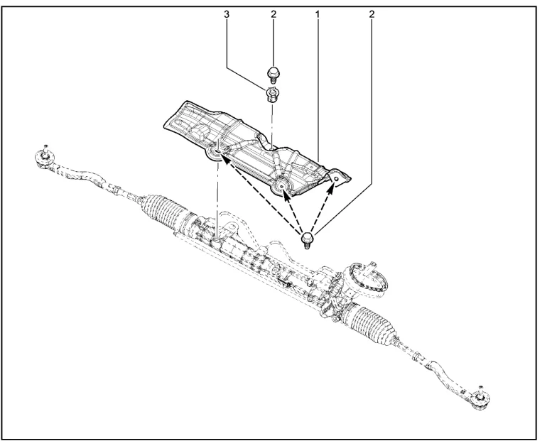 Термоэкран рулевого механизма