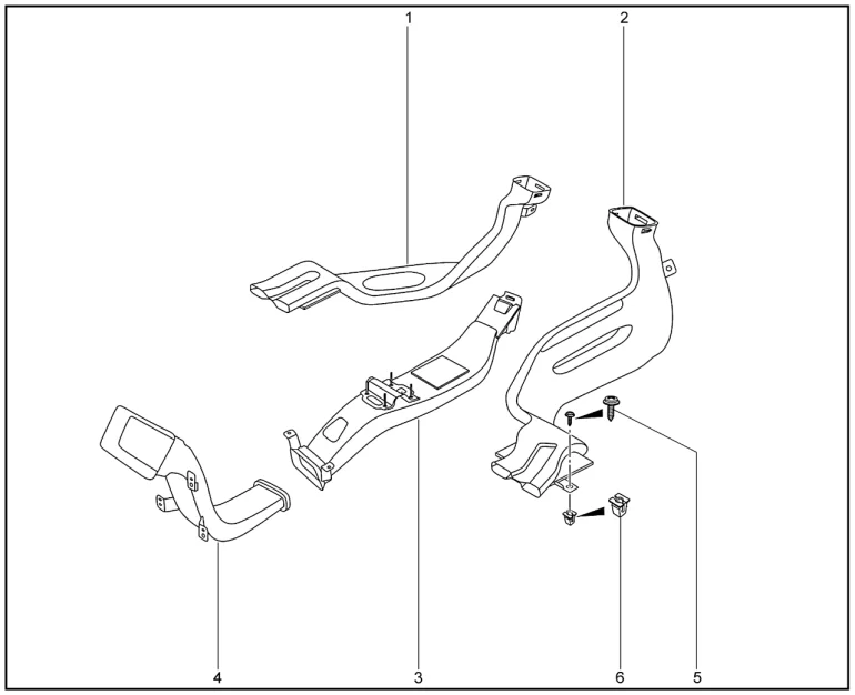 Воздуховоды для XCITE X-Cross 7, Chery Tiggo 7 Pro