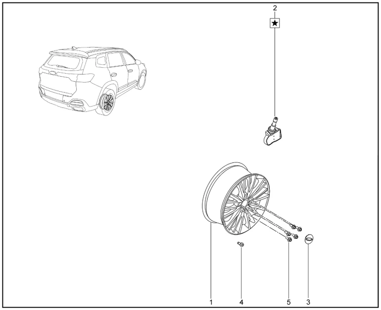 Диск колеса для XCITE X-Cross 8, Chery Tiggo 8 Pro