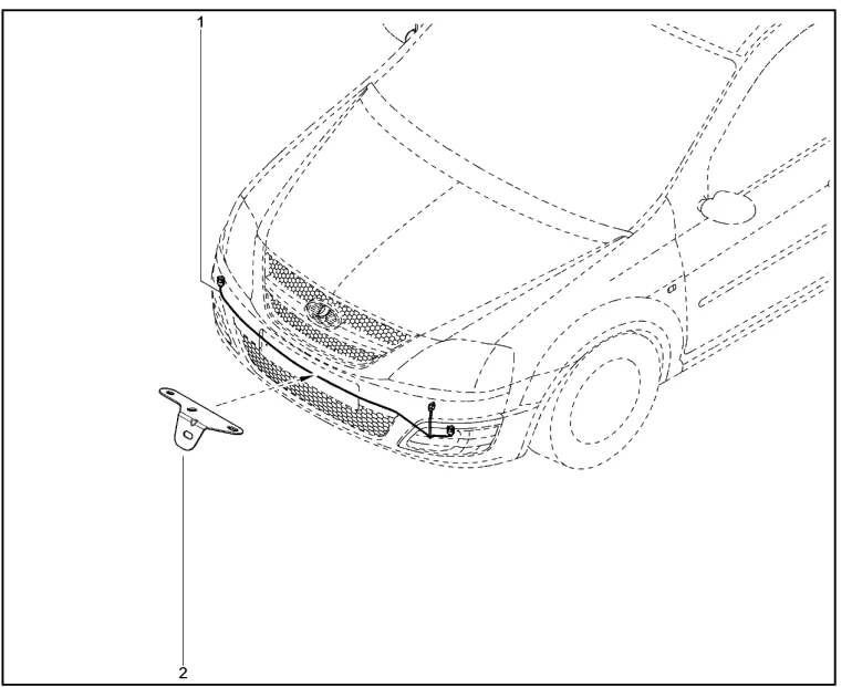 Жгут проводов переднего бампера