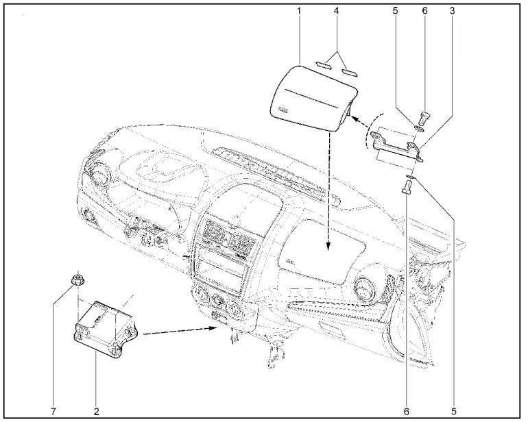 Подушка безопасности переднего пассажира