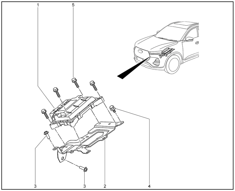 Контроллер системы управления двигателем для XCITE X-Cross 7, Chery Tiggo 7 Pro