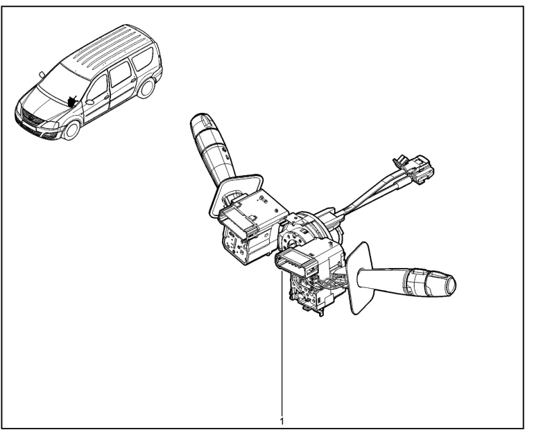 Модуль подрулевых переключателей
