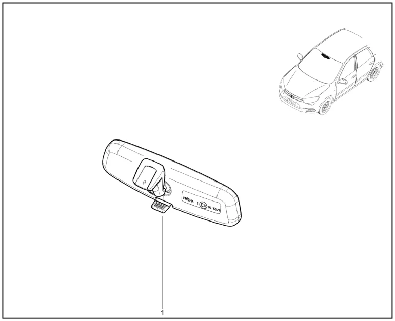 Зеркало заднего вида внутреннее