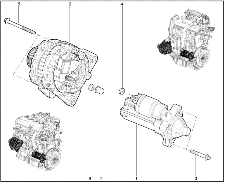 Генератор, стартер (P3M,P4M)