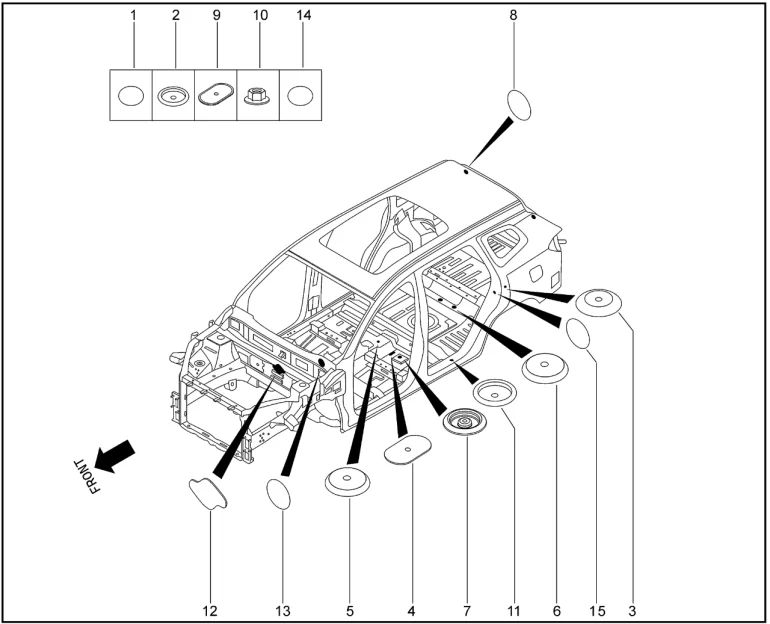 Заглушки для XCITE X-Cross 7, Chery Tiggo 7 Pro