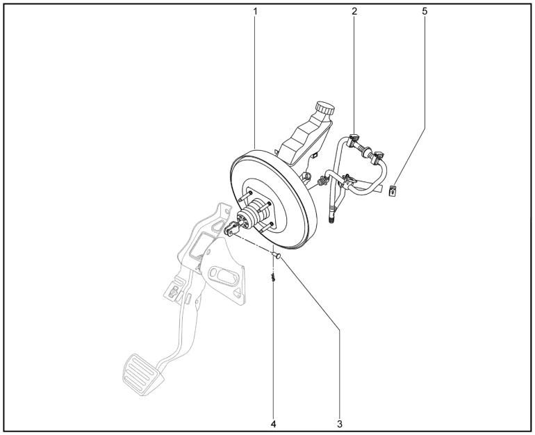 Усилитель тормозов вакуумный для XCITE X-Cross 8, Chery Tiggo 8 Pro