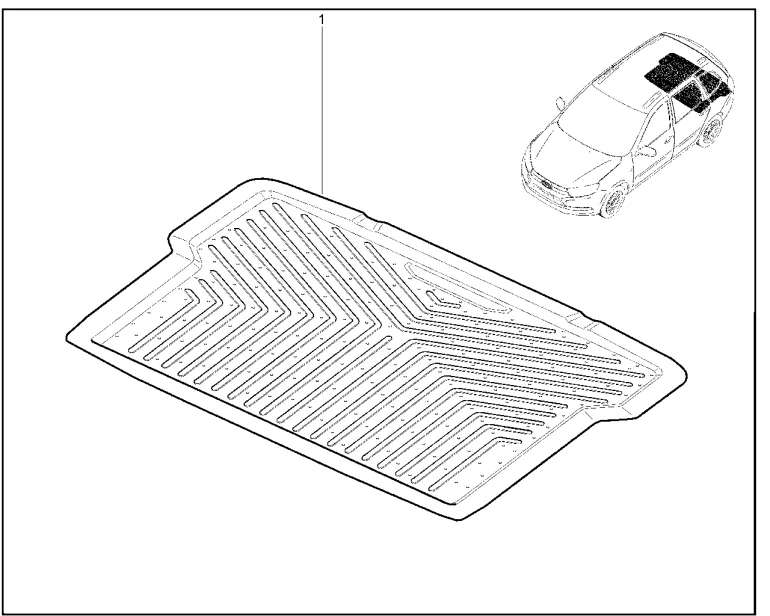 Поддон багажника