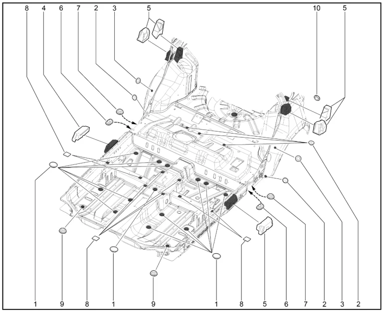 Заглушки салона