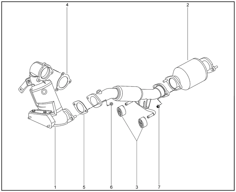 Глушитель дополнительный (передний привод TR4X2) для XCITE X-Cross 8, Chery Tiggo 8 Pro