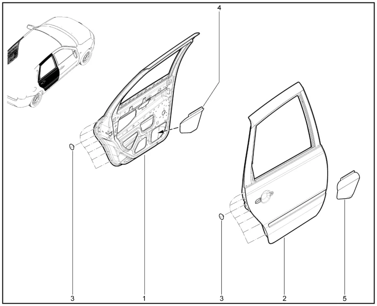 Двери задние