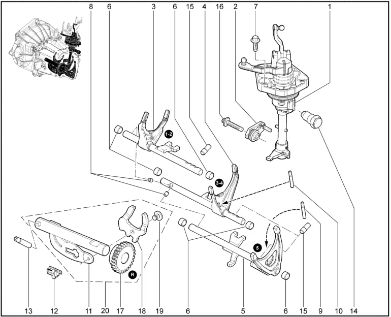 Механизм выбора передач