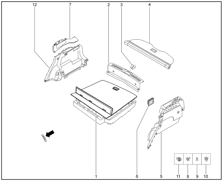 Обивки арки боковины для XCITE X-Cross 7, Chery Tiggo 7 Pro