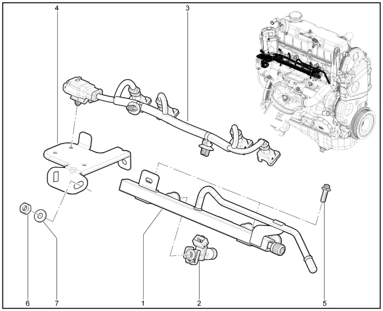 Рампа топливная (P3M)(XJO)