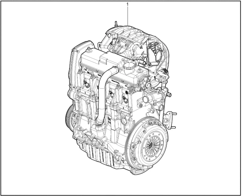 Двигатель в сборе (P3M-11189)(8 кл.)