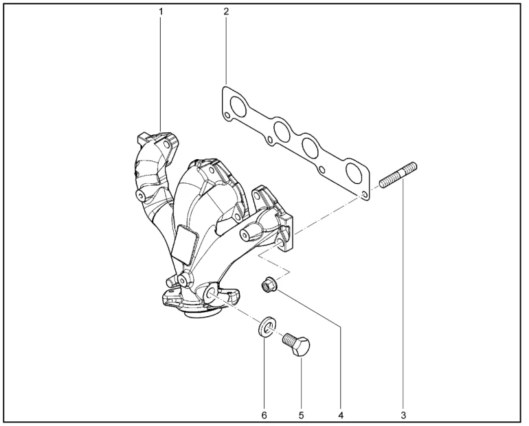 Коллектор выпускной (K7M)