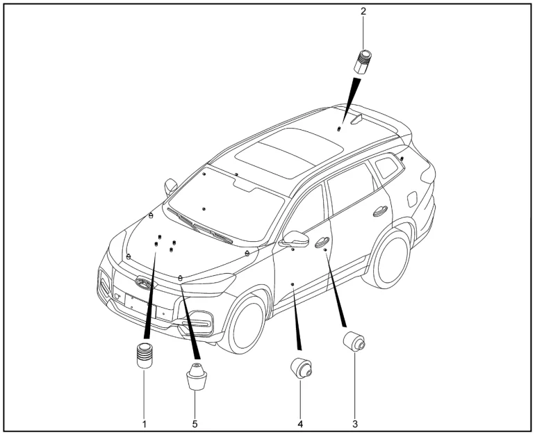 Уплотнители капота для XCITE X-Cross 8, Chery Tiggo 8 Pro