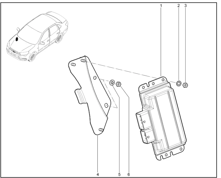 Контроллер ЭСУД (учебный автомобиль)