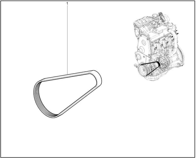 Ремень привода вспомогательных агрегатов (без КУ)