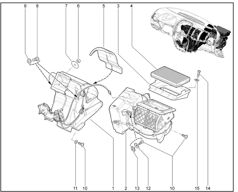 Отопитель с кондиционером с ручным управлением