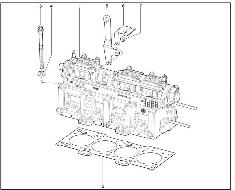 Головка блока цилиндров в сборе (Р3М-11186)
