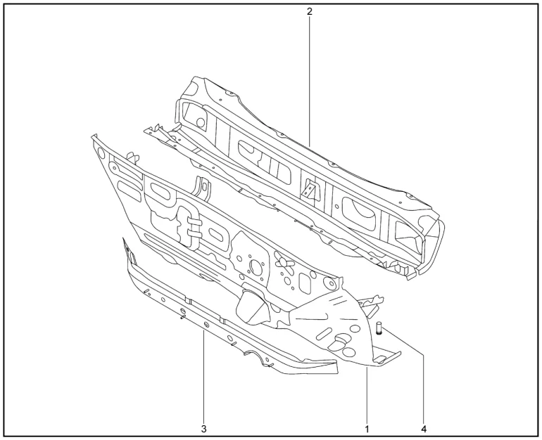Щиток передка для XCITE X-Cross 8, Chery Tiggo 8 Pro