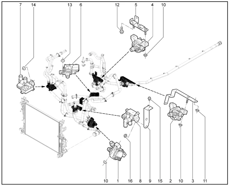 Насос водяной (E-Largus)