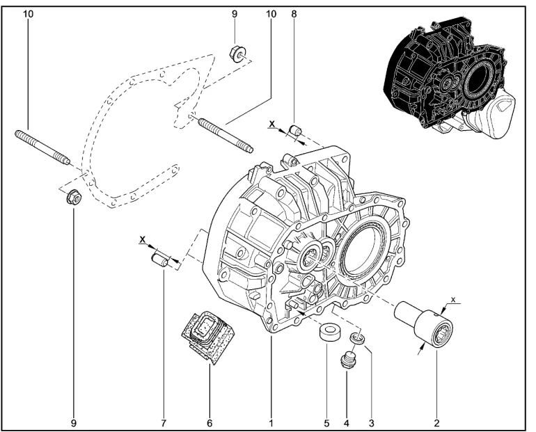Картер сцепления