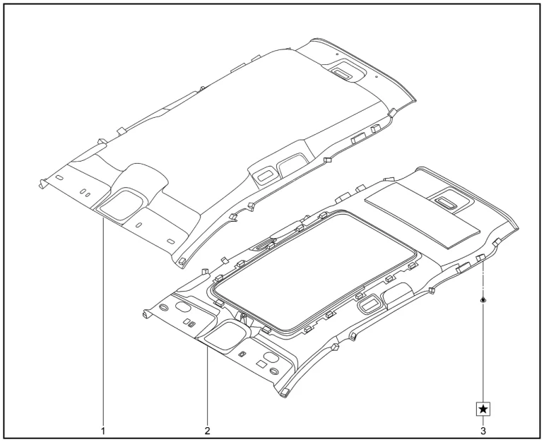 Обивка крыши для XCITE X-Cross 8, Chery Tiggo 8 Pro
