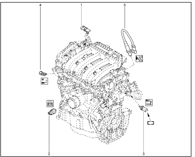 Датчики управления двигателем (K4M)