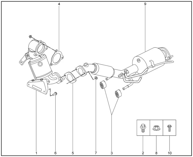 Глушитель дополнительный (полный привод TR4X4) для XCITE X-Cross 8, Chery Tiggo 8 Pro