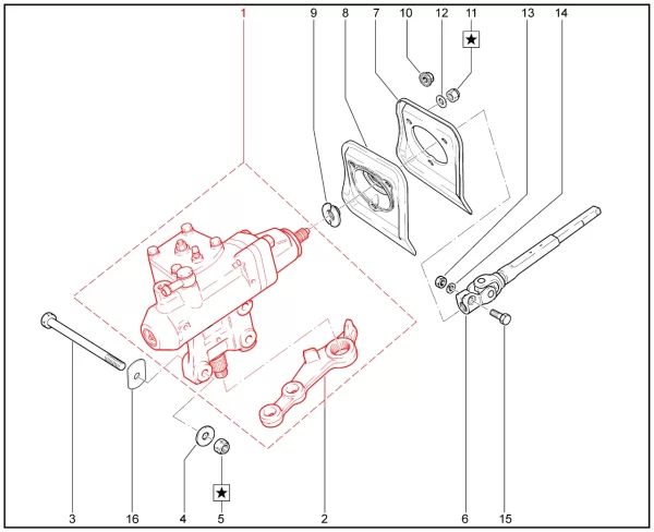 Механизм рулевой для Lada Niva 4x4 1.8л, Travel 1.8л