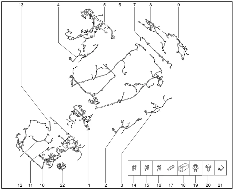 Жгуты проводов (Elite) для XCITE X-Cross 7, Chery Tiggo 7 Pro