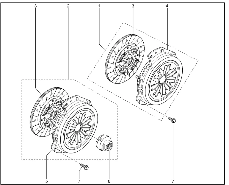 Диски сцепления (дв.K7M)