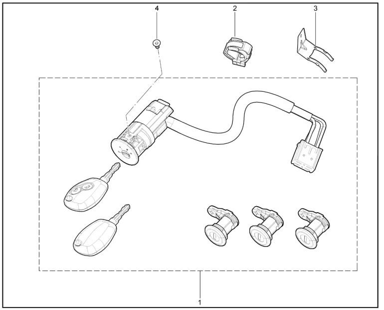 Выключатель зажигания (фургон)
