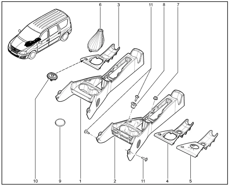 Облицовка тоннеля пола (FL)