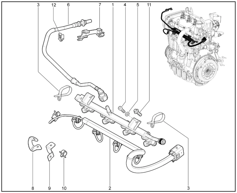 Рампа топливная (P4M)