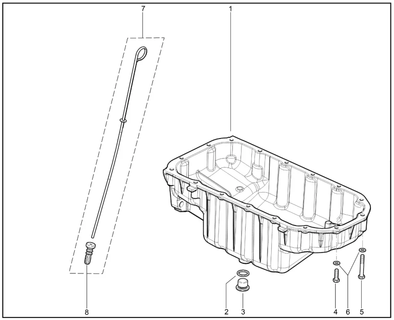 Картер масляный (P3M - XGE,XGF)