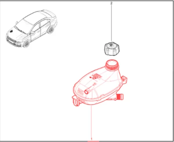 Бачок расширительный для Lada Iskra